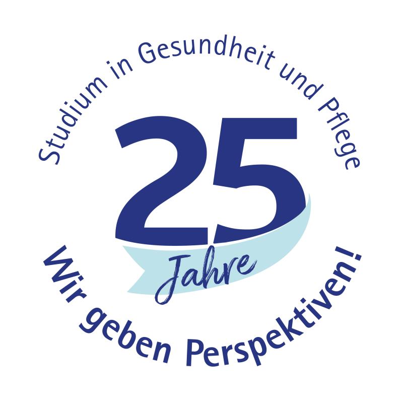 Logo 25 Jahre Studium in Gesundheit und Pflege - Jubiläum