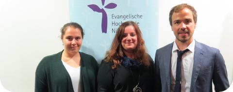 Gruppenbild mit den drei Preisträgern Förderpreise EVHN 2018