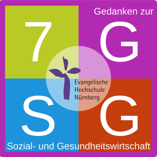 Vier Ziffern und Buchstaben: 7, G, S, G und das Logo der Hochschule